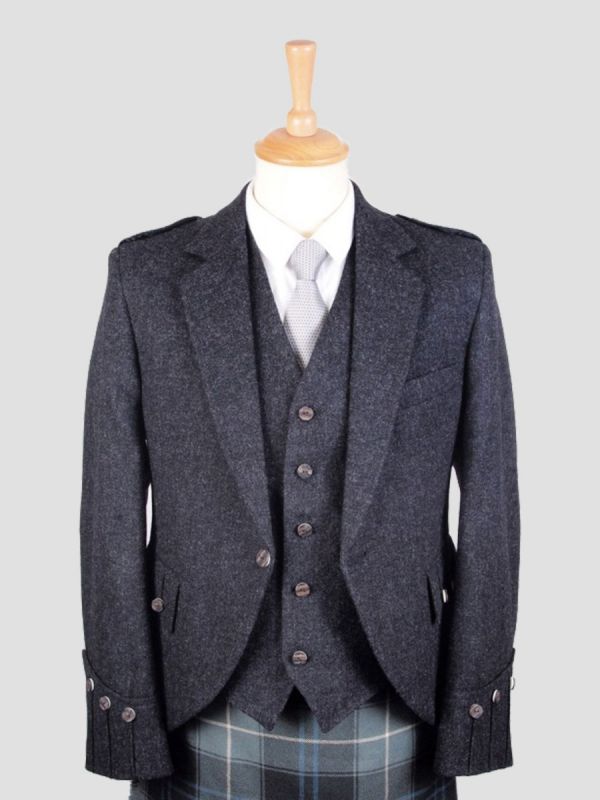 Veste en tweed Argyll - Anthracite
