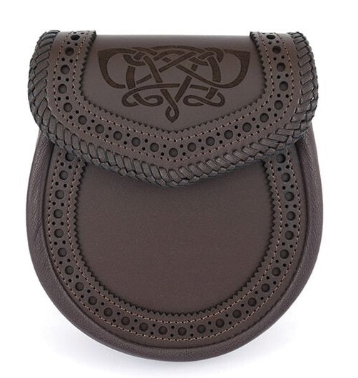 Sporran en cuir brugé Artisan Classic