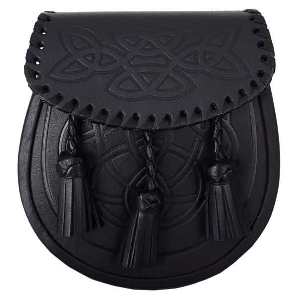 Sporran celtique tressé en relief