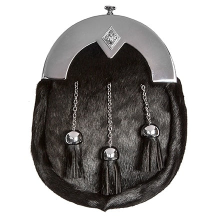 Sporran en chrome diamanté