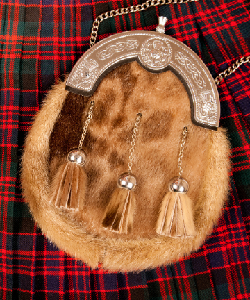 Kilt Sporran en peau de phoque, tenue complète