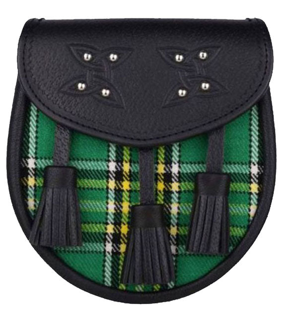 Irish National Green Tartan Sporran