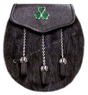 Irish Black Muskrat Shamrock