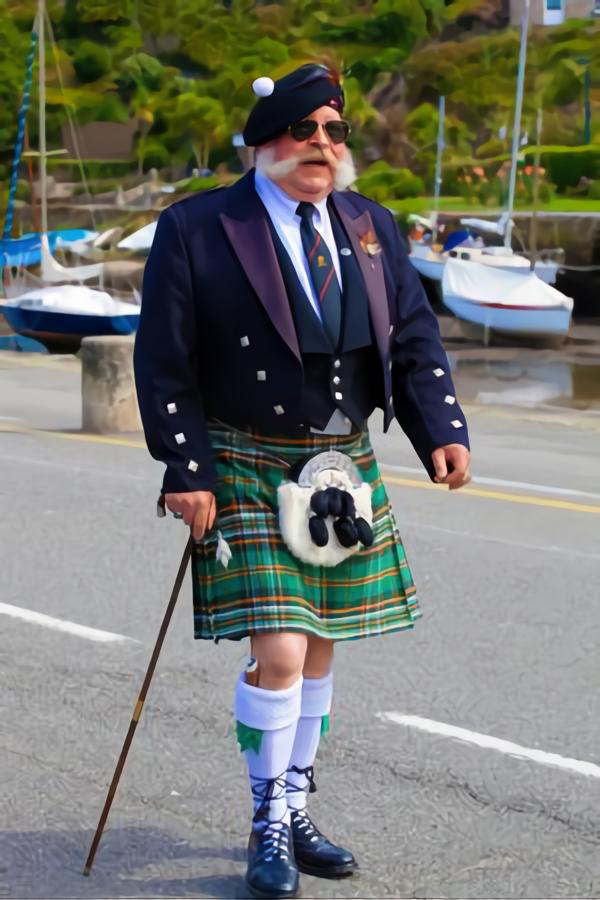 Tenue veste bleu marine Prince Charlie Heritage of Ireland