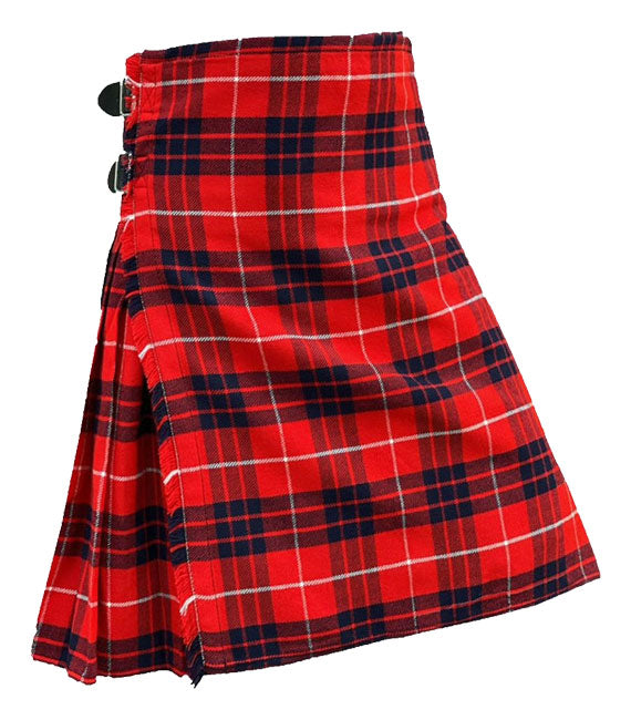 Red Hamilton Modern Tartan Kilt