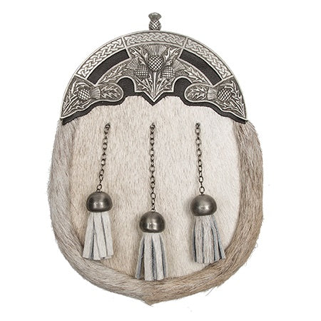 Sporran antique à trois chardons