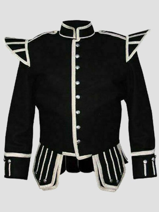 100% Wool Blazer New Military Piper Drummer Doublet Jacket