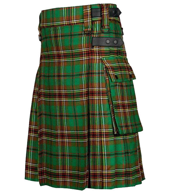 8 Yards Tara Murphy Tartan Acrylic wool Kilts with Pockets