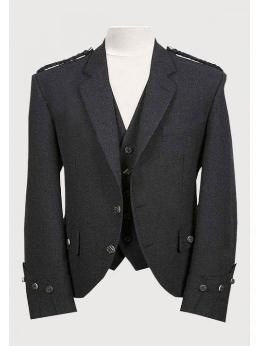 Argyll Grey Tweed Jacket And Vest