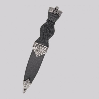 Black Chrome Pip Top Celti Design Sgian Dubh