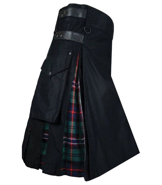 Cargo Hybrid Tartan Combo Kilt For Men