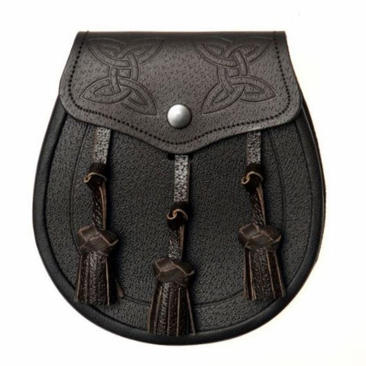 Celtic-Black-Day-Sporran-with-Leather-Tassless