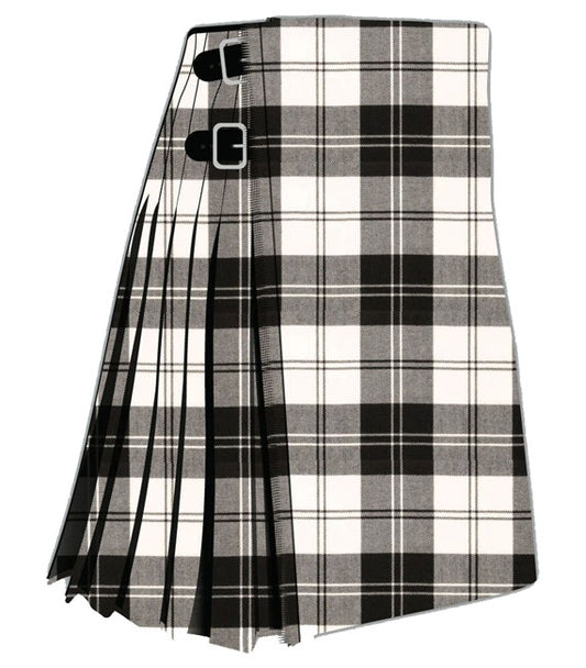 Erskine Black & White Tartan Kilt