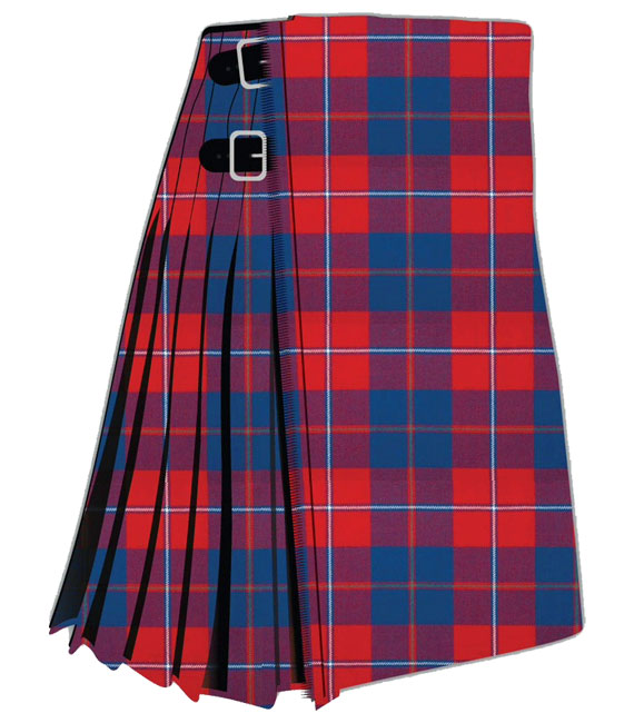 Galloway Red Modern Tartan Kilt