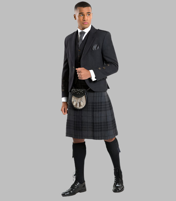 Grey Spirit Hirewear Tweed Outfit - Black