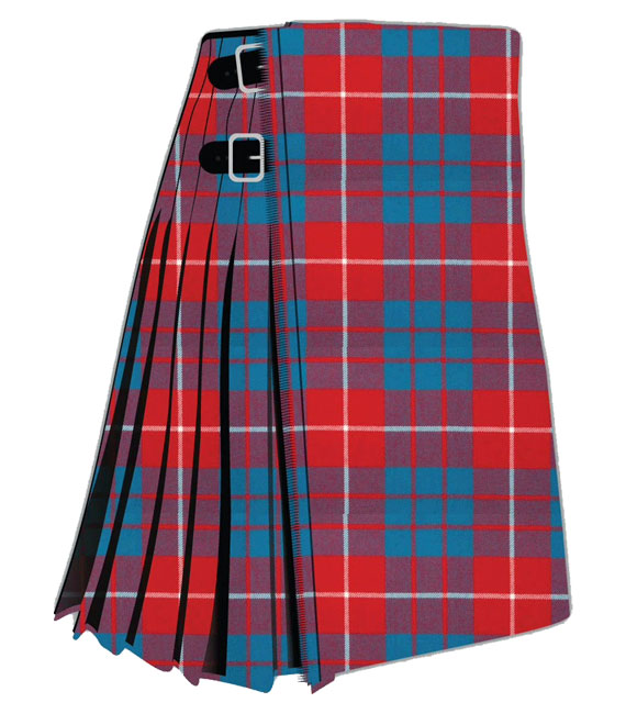 Hamilton Red Modern Tartan Kilt