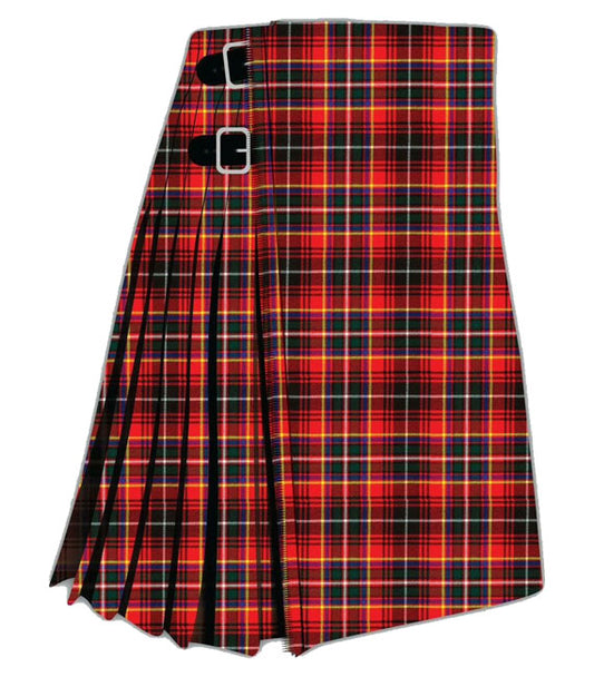 Innes Red Modern Tartan Kilt