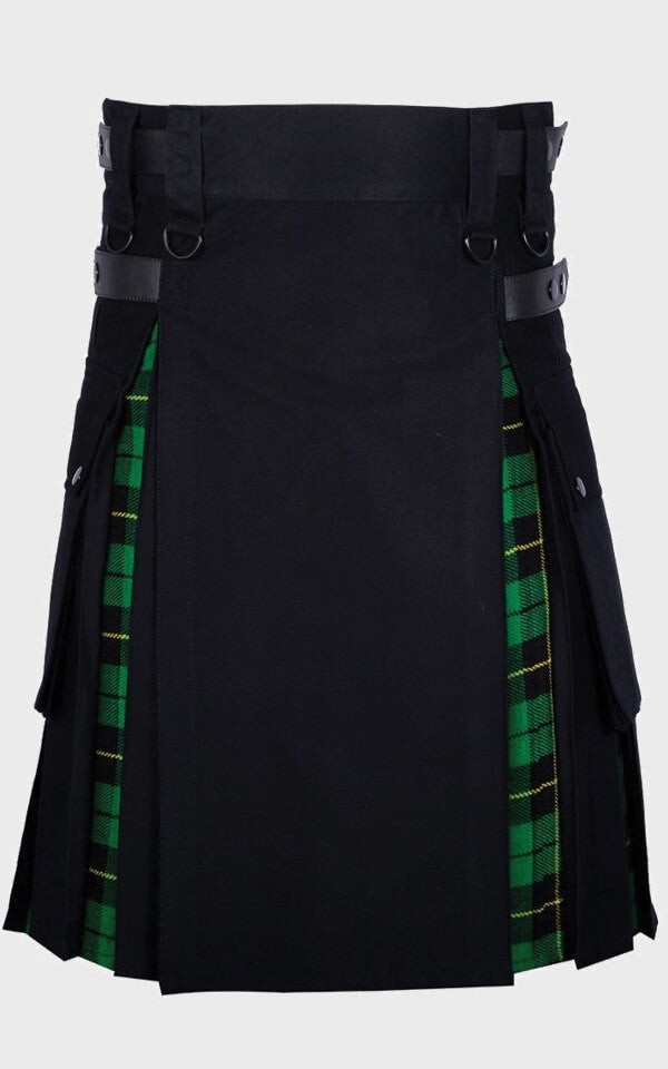 Mexico away black hybrid kilt for decent men