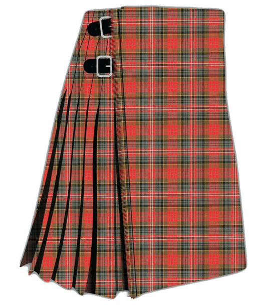 MacPherson Clan Weathered Tartan Kilt