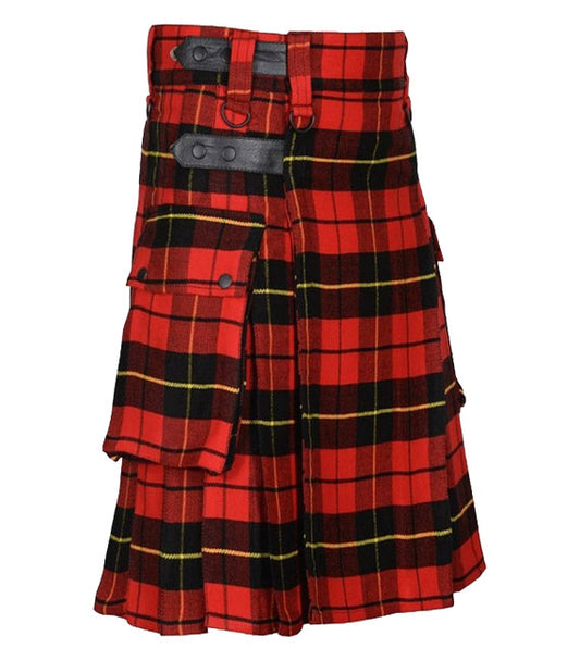 Men's Scottish Utility Kilt with Cargo Pockets For Sale