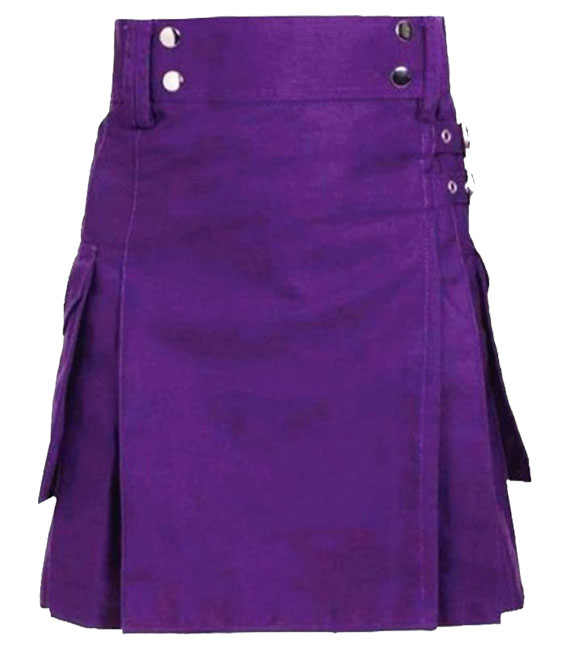 Purple Utility Kilt for Women