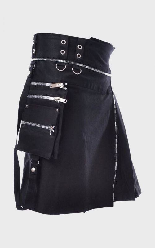 Vixxsin Black & Stylish Kilt