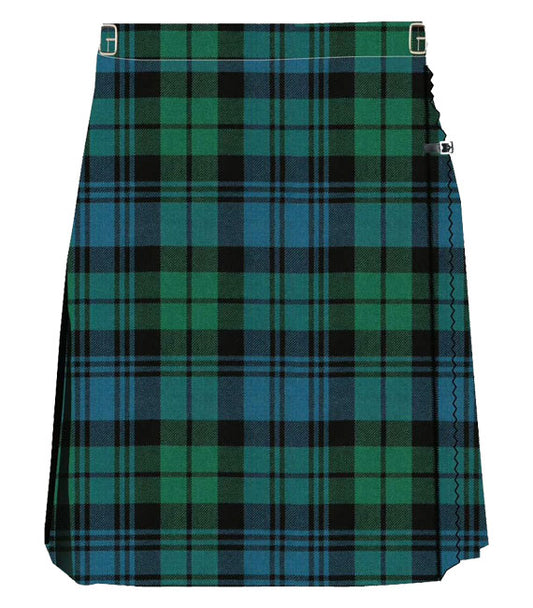 Women Black Watch Tartan Kilt